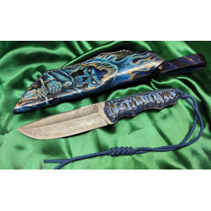 ВОГОНЬ ніж ручної роботи майстра студії GARAGE ART, Сталь ® N690™ 60-61 HRC. Photo 2